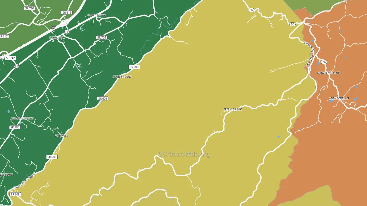 24483, VA Map of Theft Rates