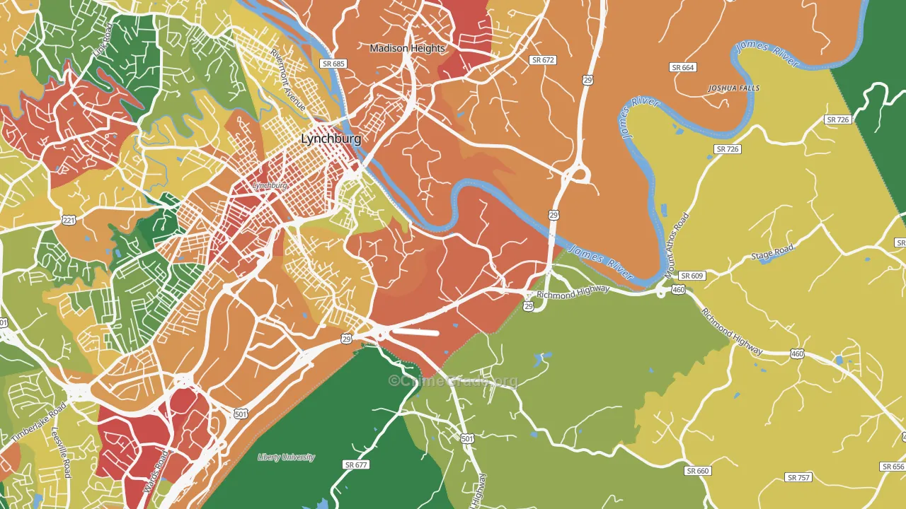24504, VA Map of Theft Rates