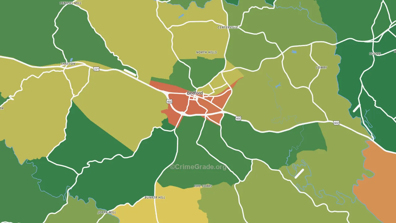 24523, VA Map of Theft Rates