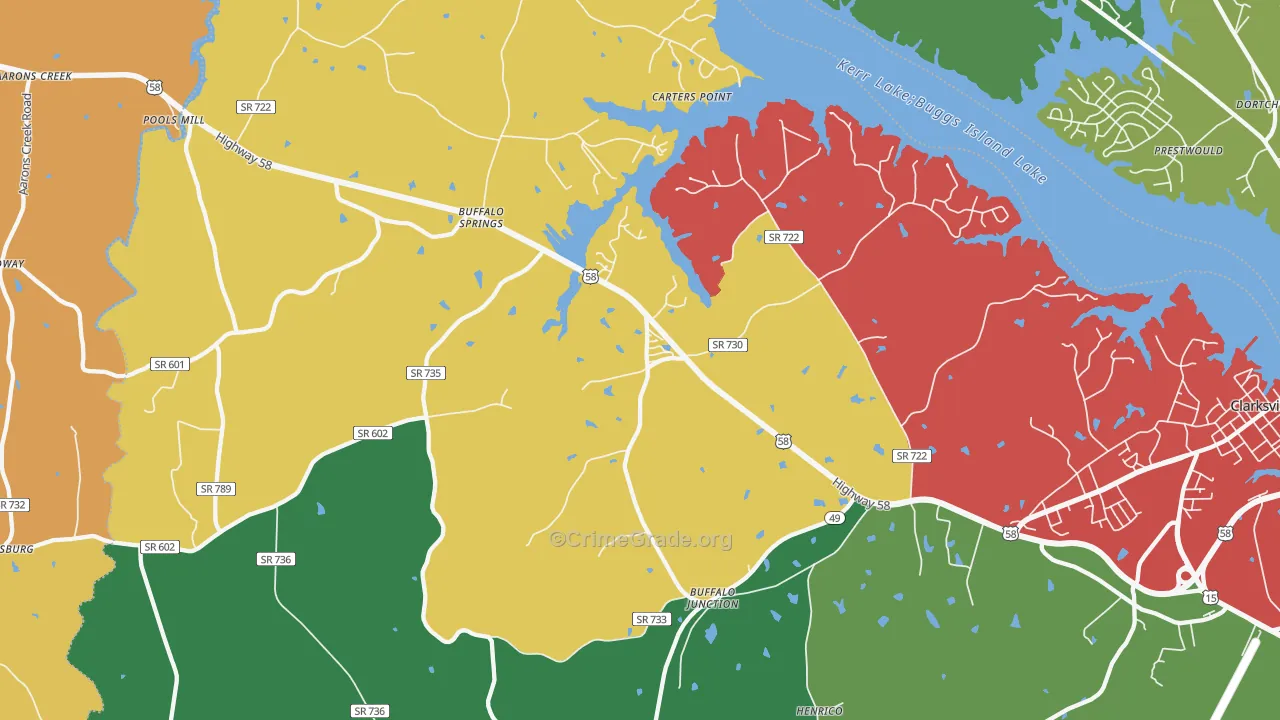 24529, VA Map of Theft Rates