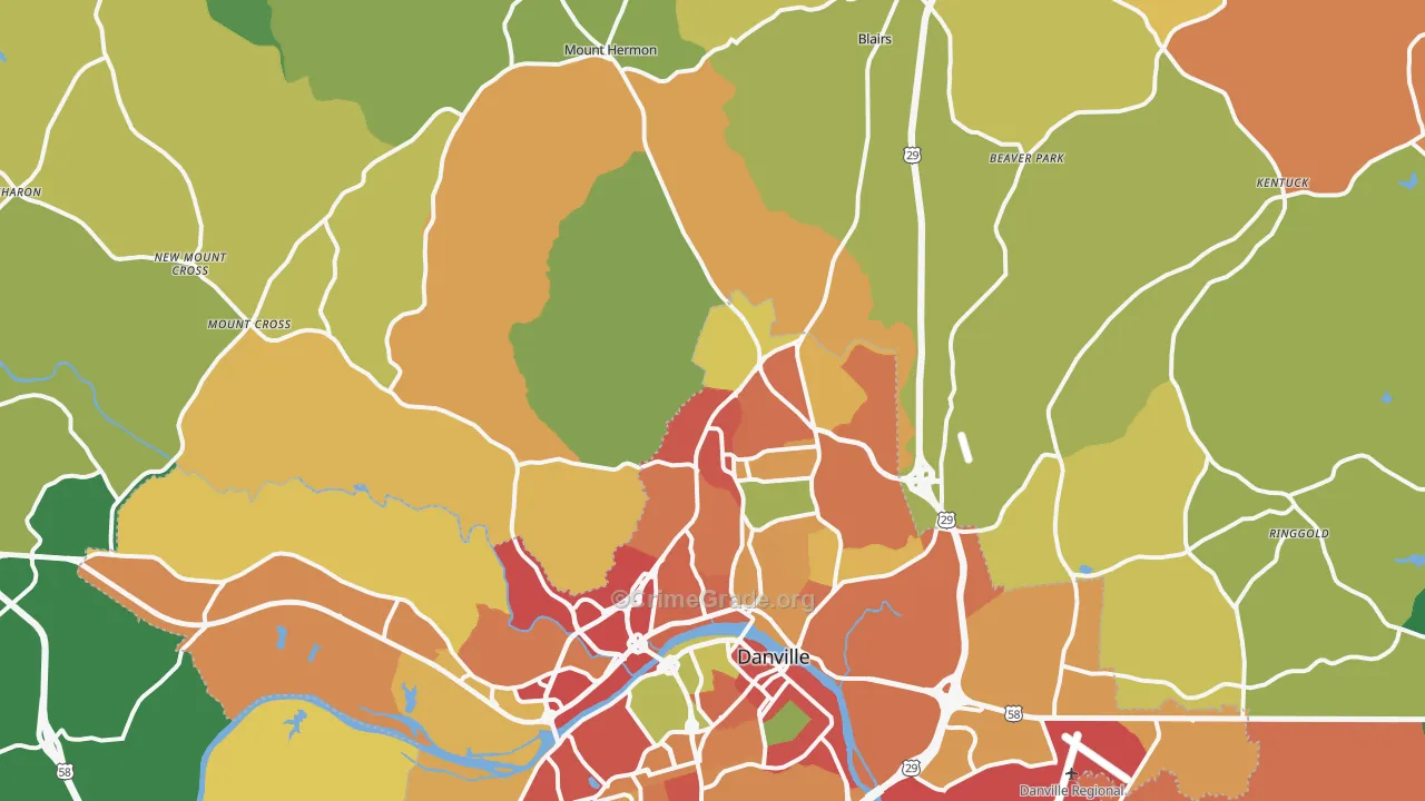 24540, VA Map of Theft Rates