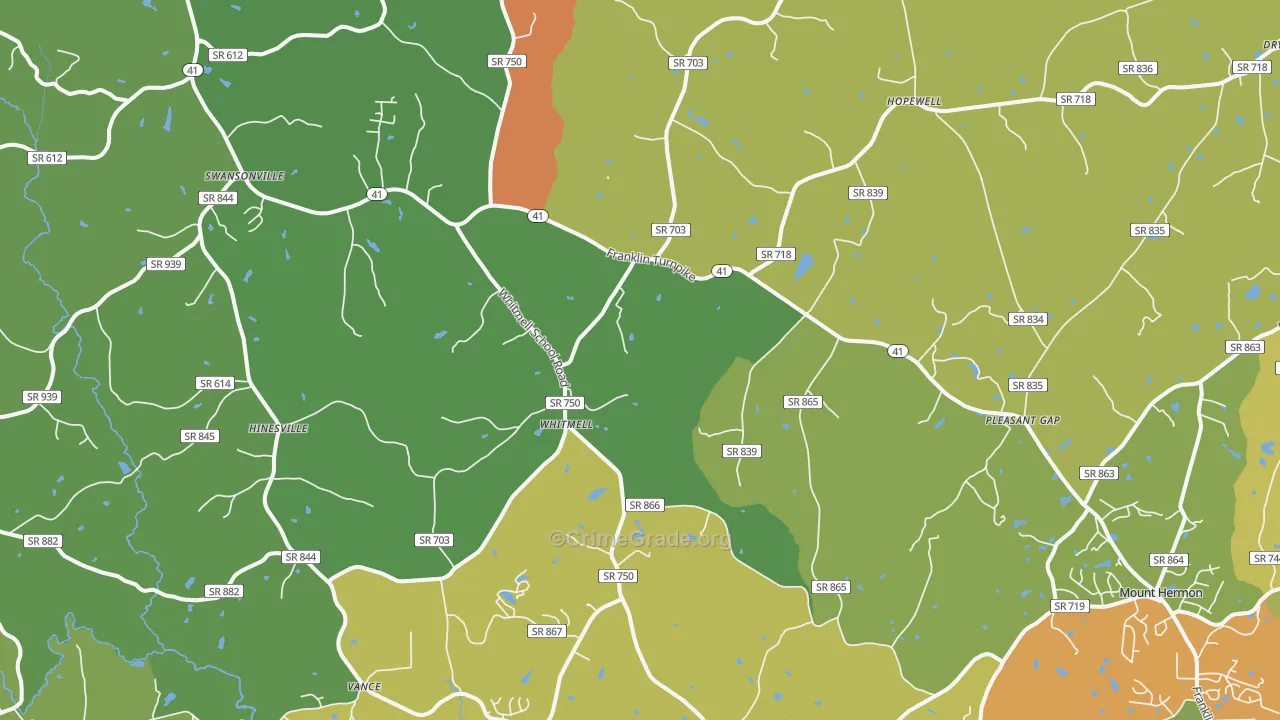 24549, VA Map of Theft Rates