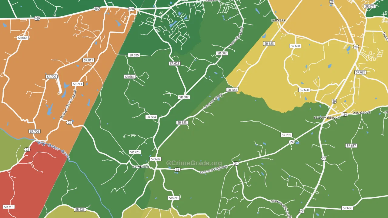 24550, VA Map of Theft Rates