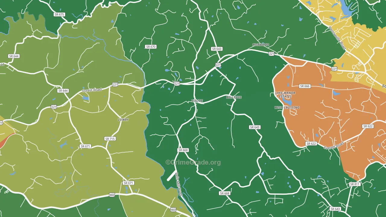 24556, VA Map of Theft Rates
