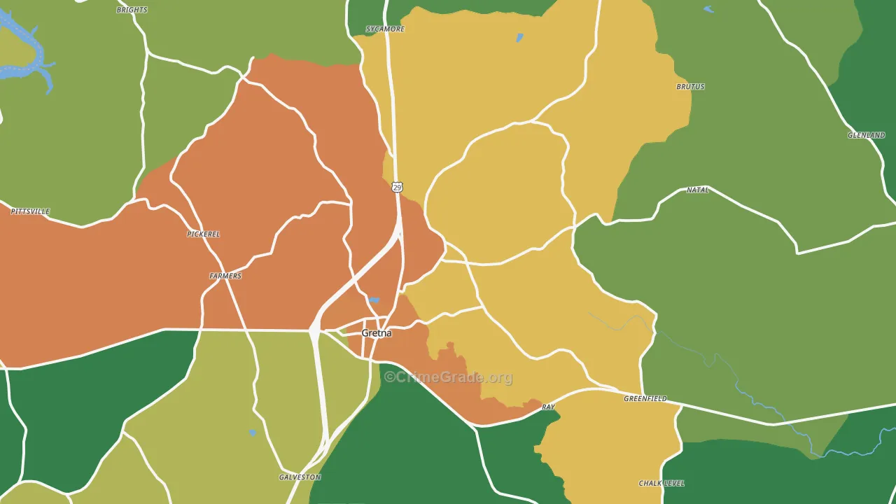 24557, VA Map of Theft Rates