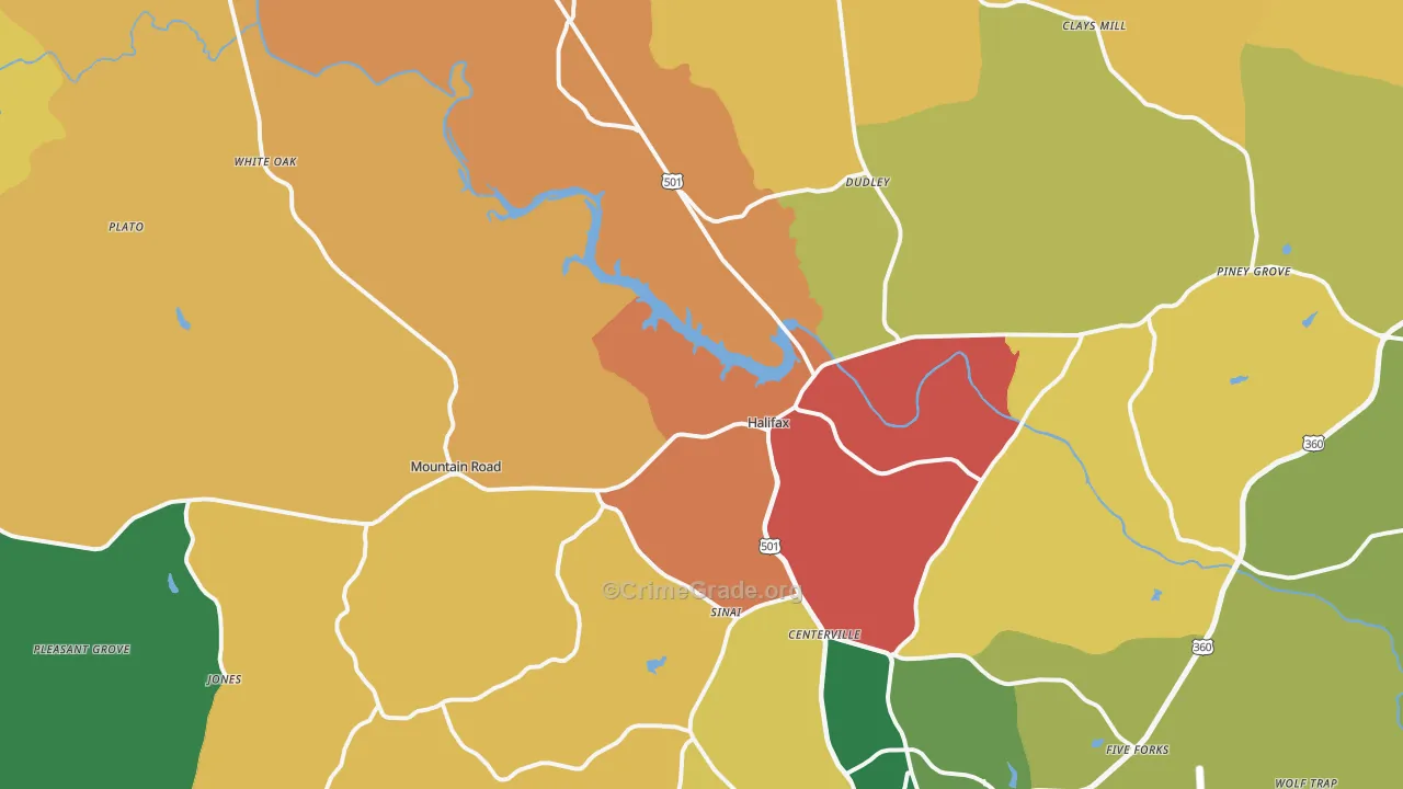 24558, VA Map of Theft Rates