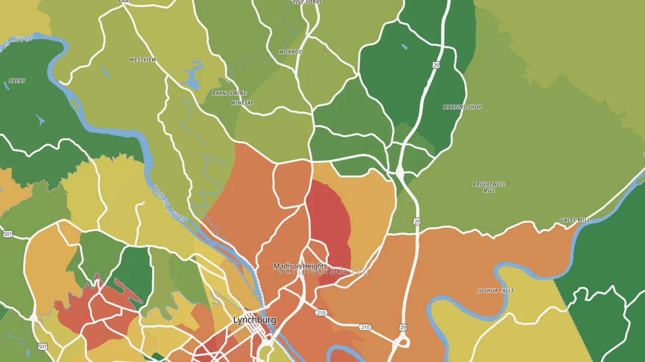24572, VA Map of Theft Rates