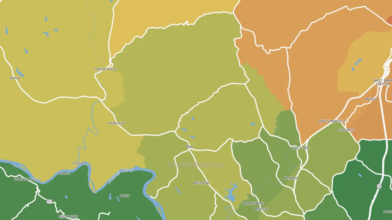 24574, VA Map of Theft Rates