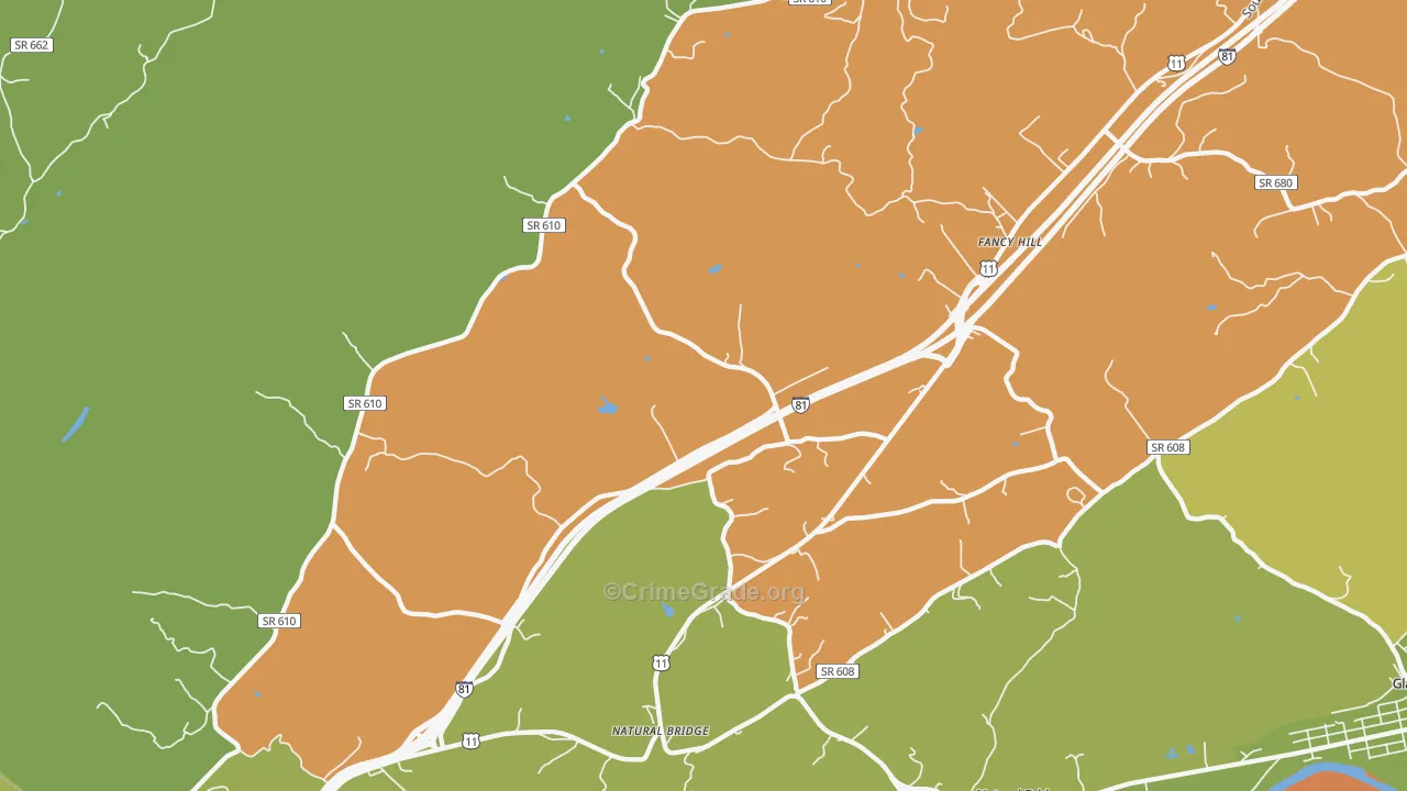 24578, VA Map of Theft Rates