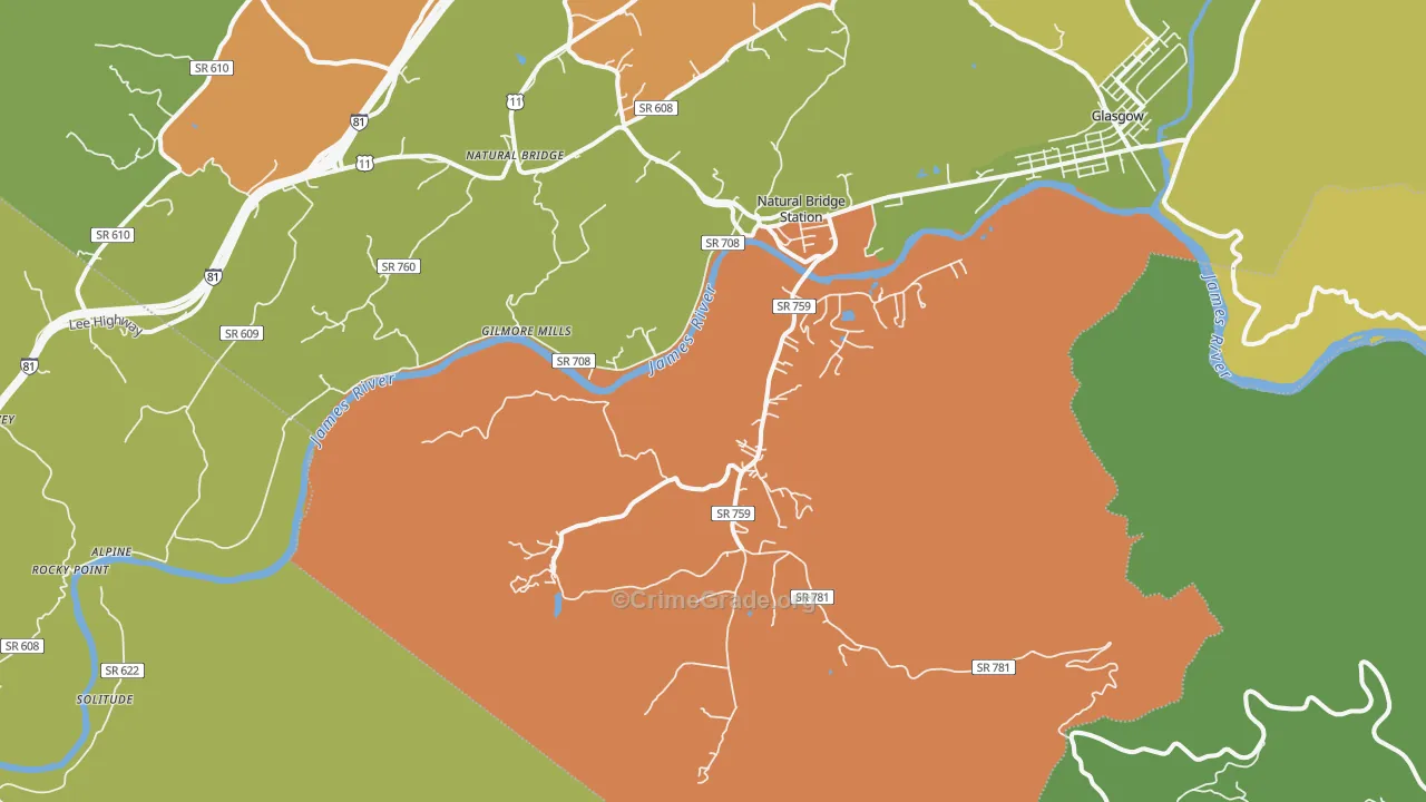 24579, VA Map of Theft Rates