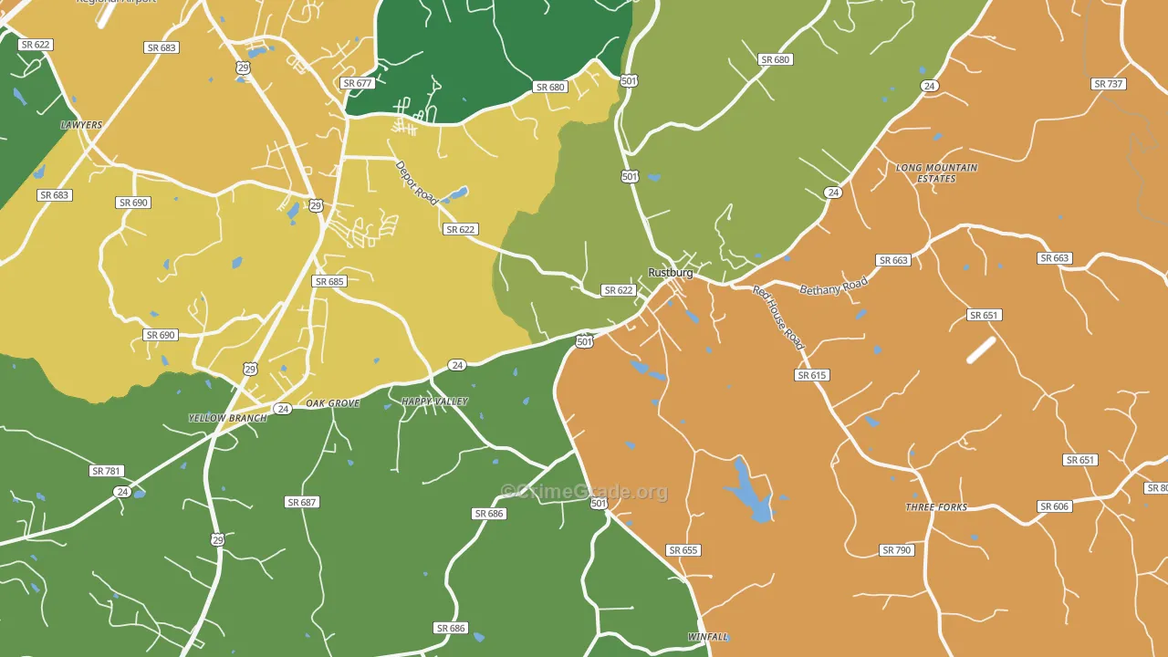 24588, VA Map of Theft Rates
