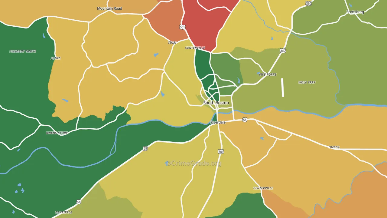 24592, VA Map of Theft Rates