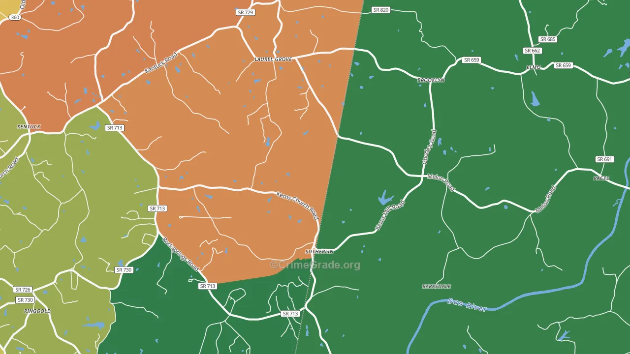 24594, VA Map of Theft Rates