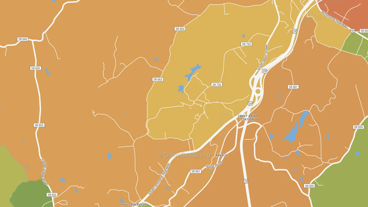 24595, VA Map of Theft Rates