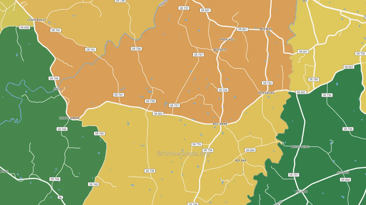 24598, VA Map of Theft Rates
