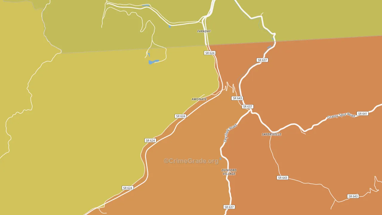 24601, VA Map of Theft Rates