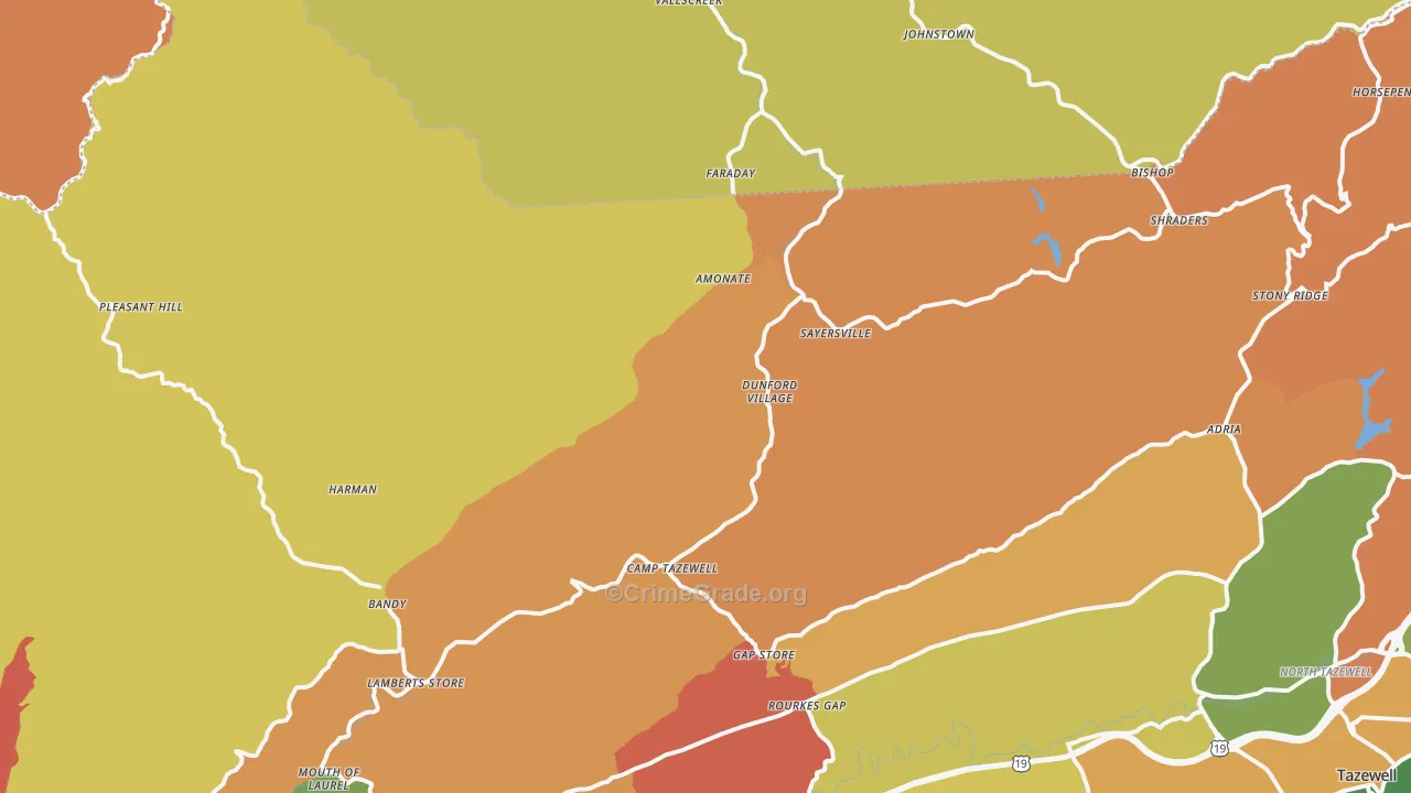 24602, VA Map of Theft Rates