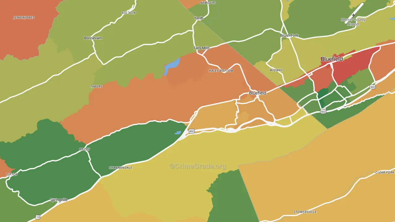 24605, VA Map of Theft Rates