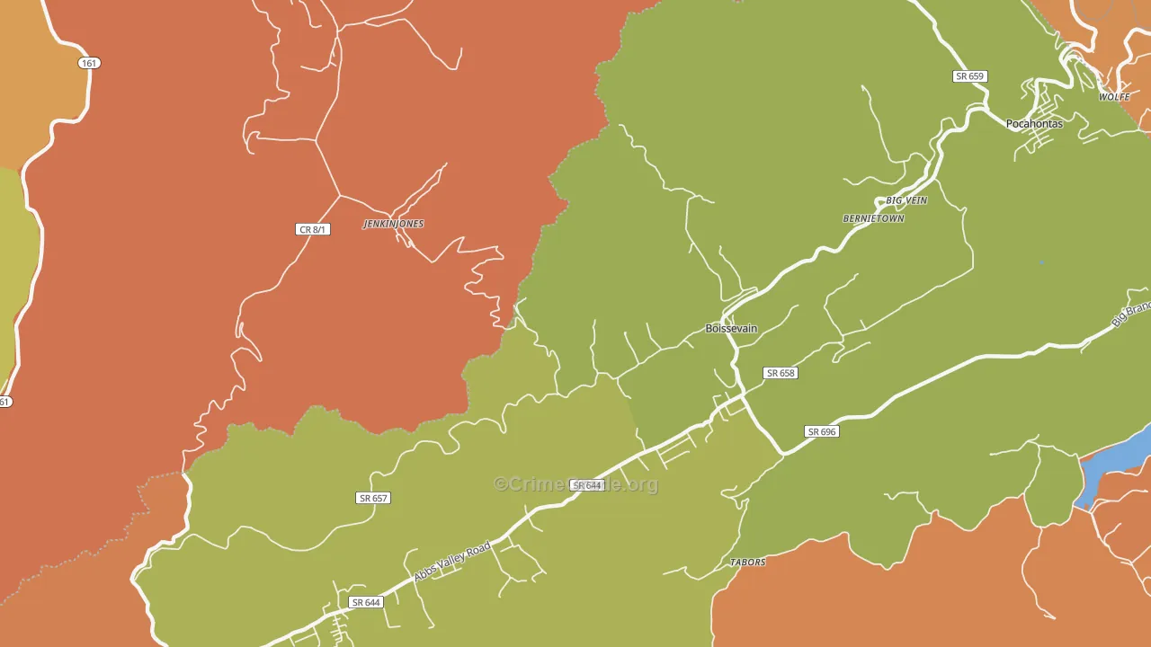 24606, VA Map of Theft Rates