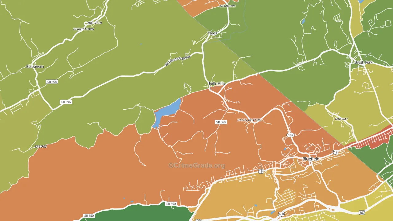 24613, VA Map of Theft Rates
