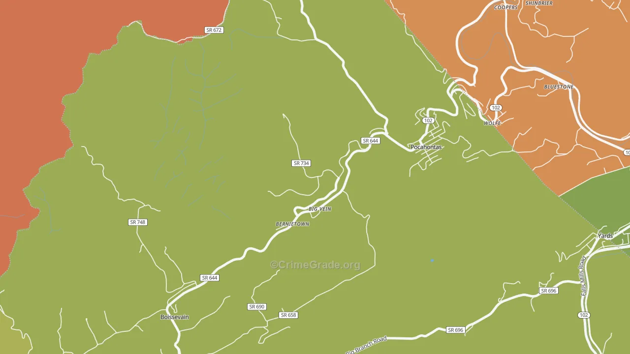24635, VA Map of Theft Rates