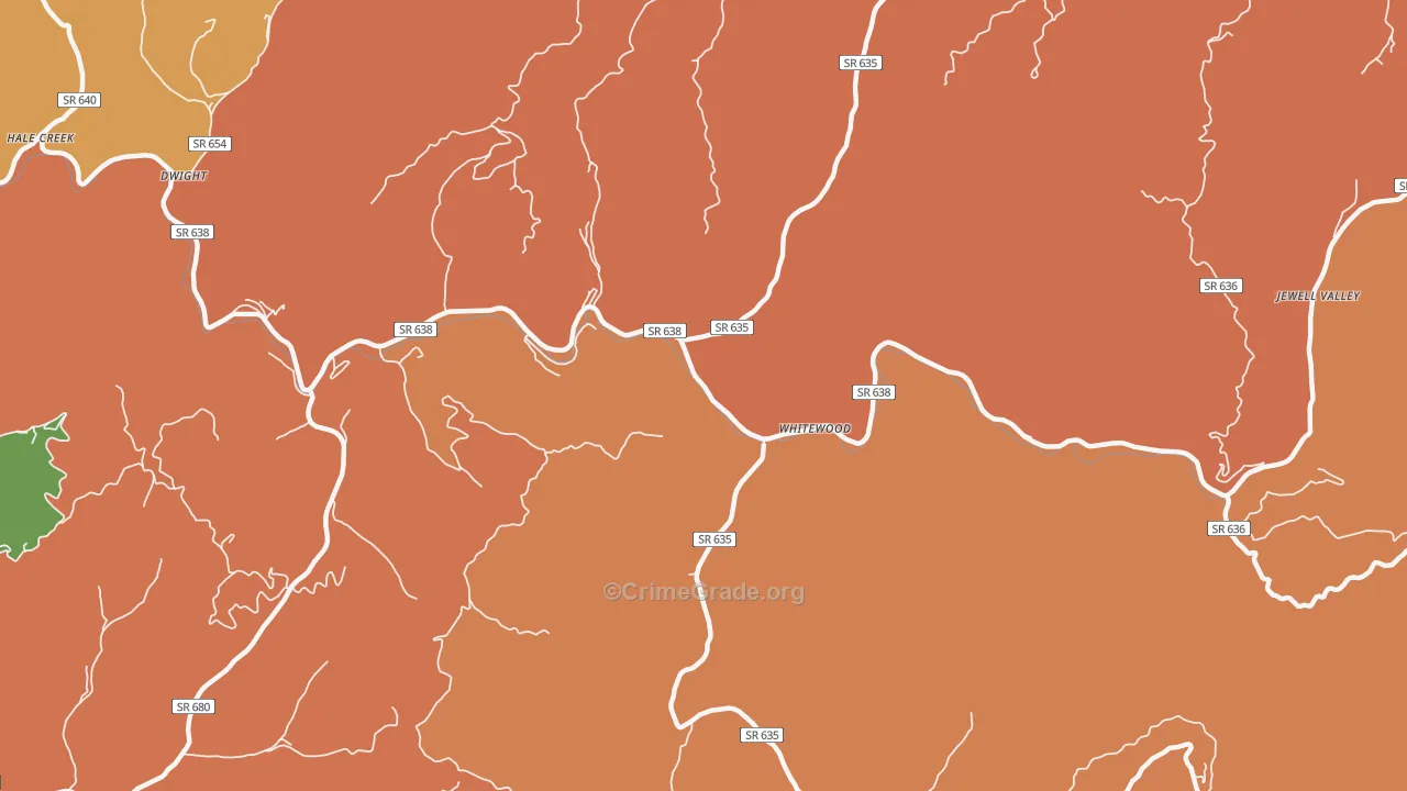 24657, VA Map of Theft Rates