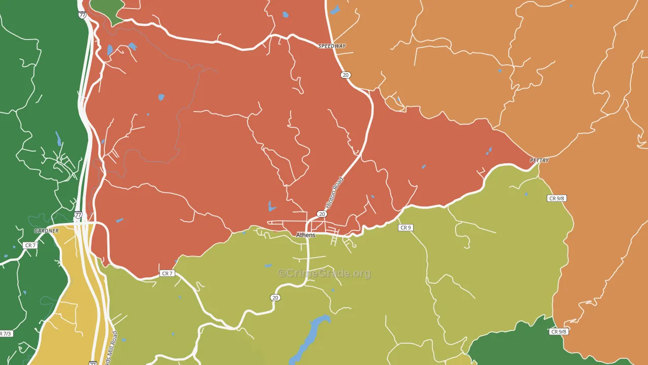 24712, WV Map of Theft Rates