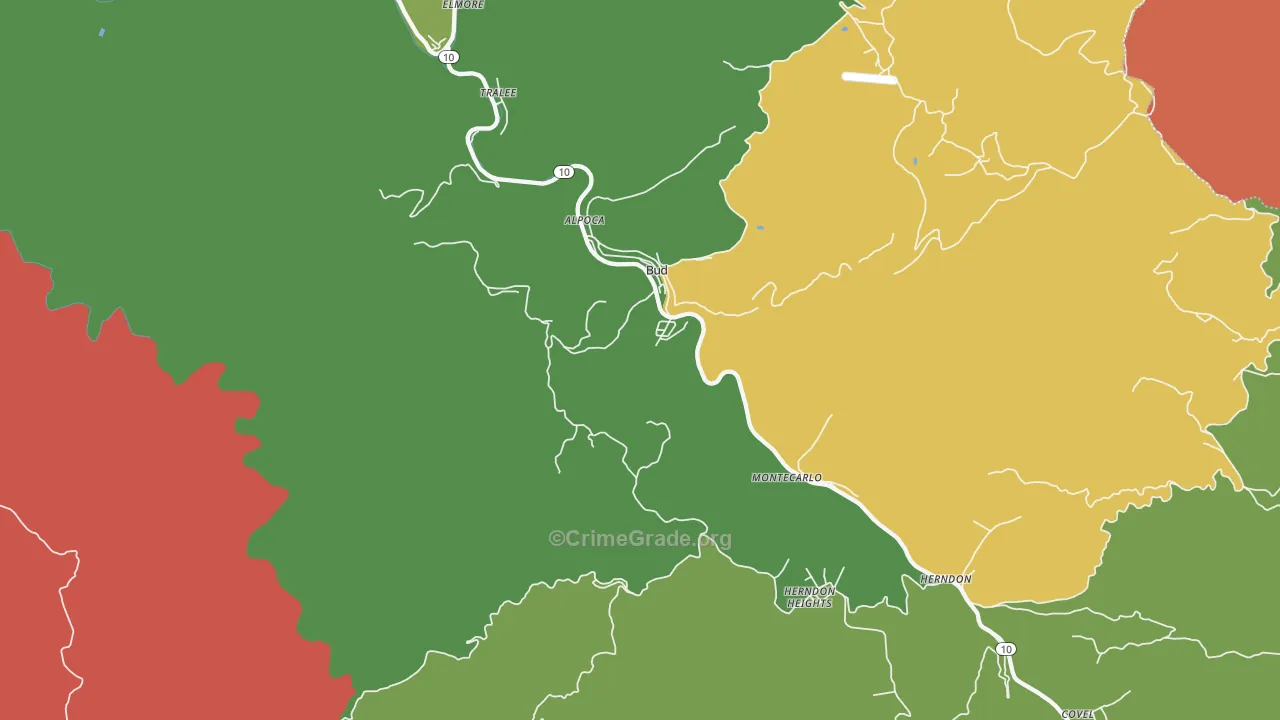 24716, WV Map of Theft Rates