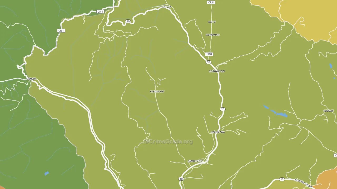 24729, WV Map of Theft Rates