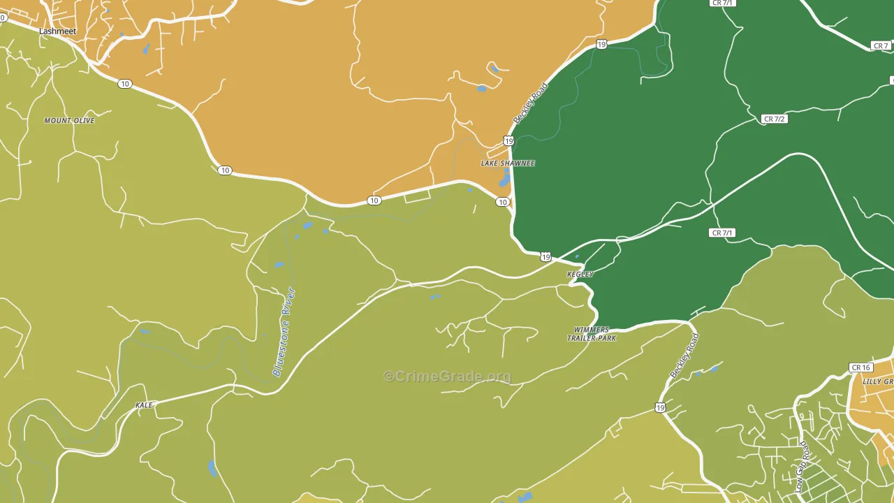 24731, WV Map of Theft Rates