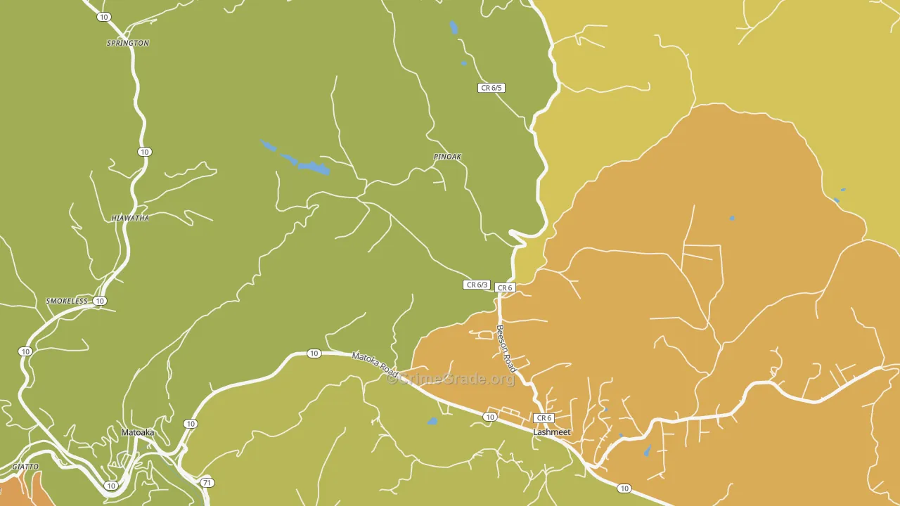24733, WV Map of Theft Rates