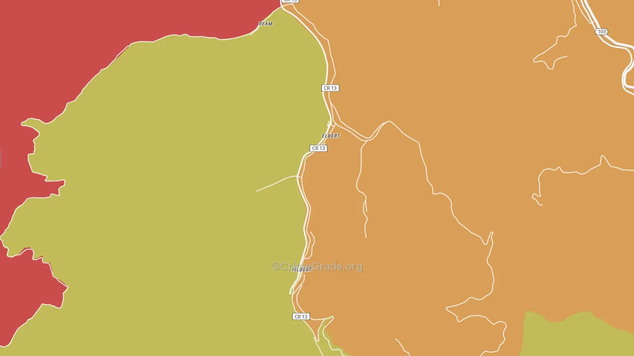 24830, WV Map of Theft Rates