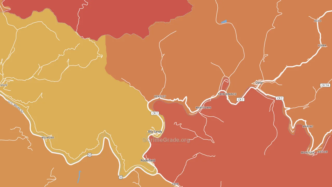 24843, WV Map of Theft Rates