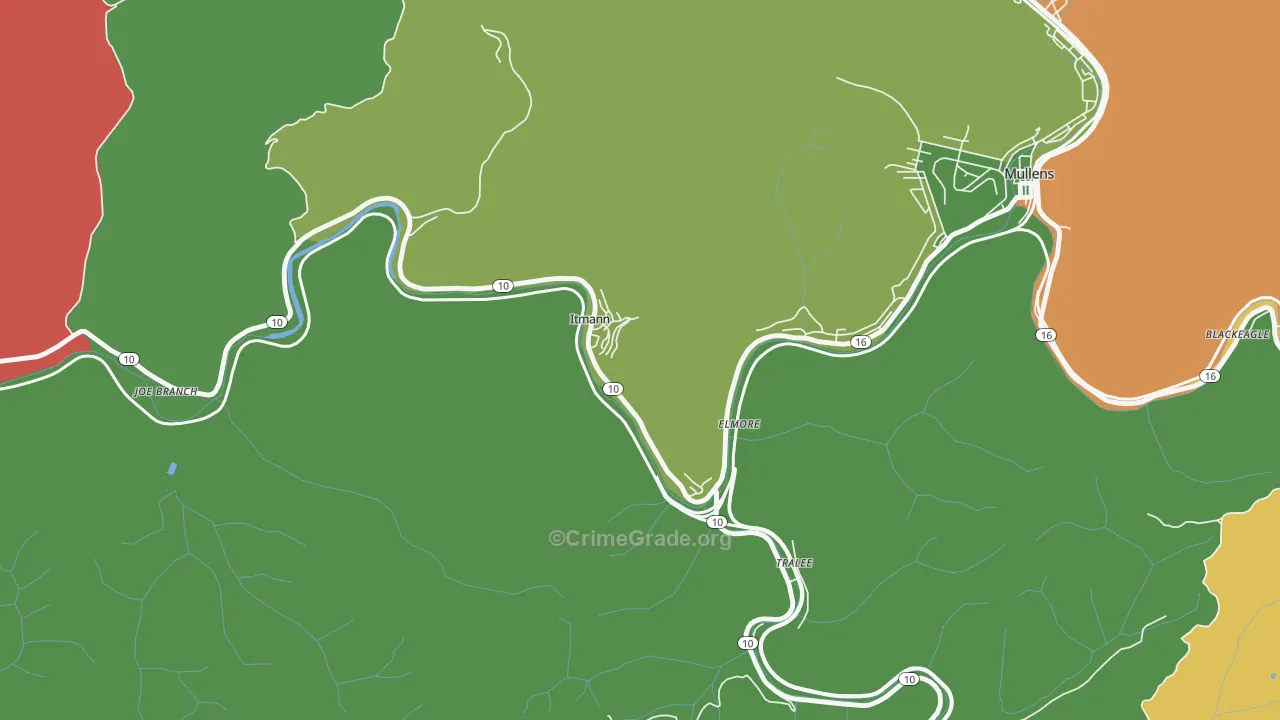 24847, WV Map of Theft Rates