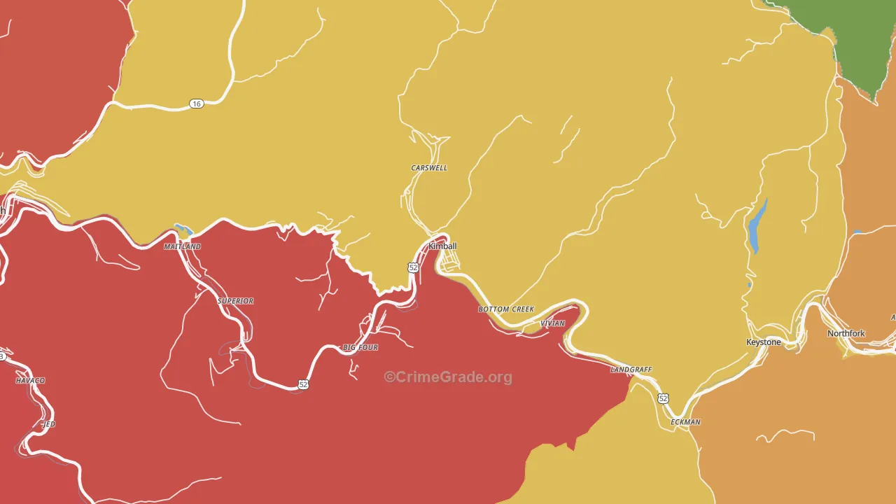 24853, WV Map of Theft Rates
