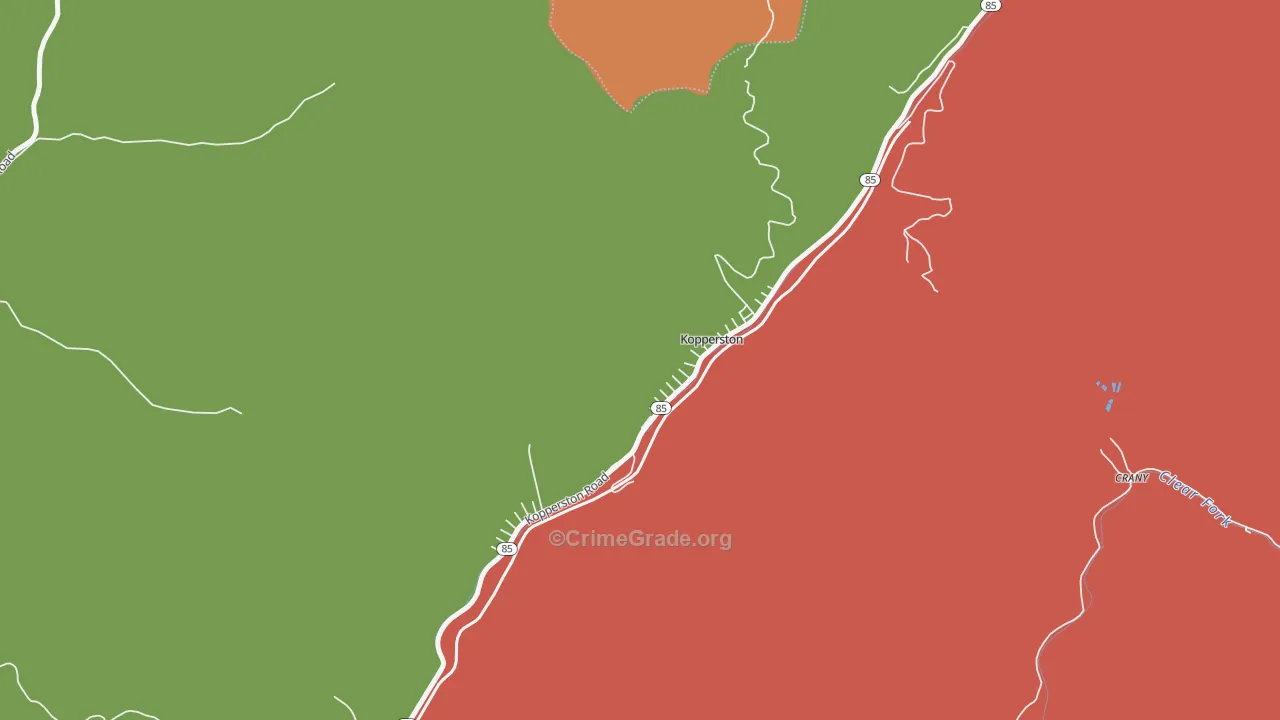 24854, WV Map of Theft Rates