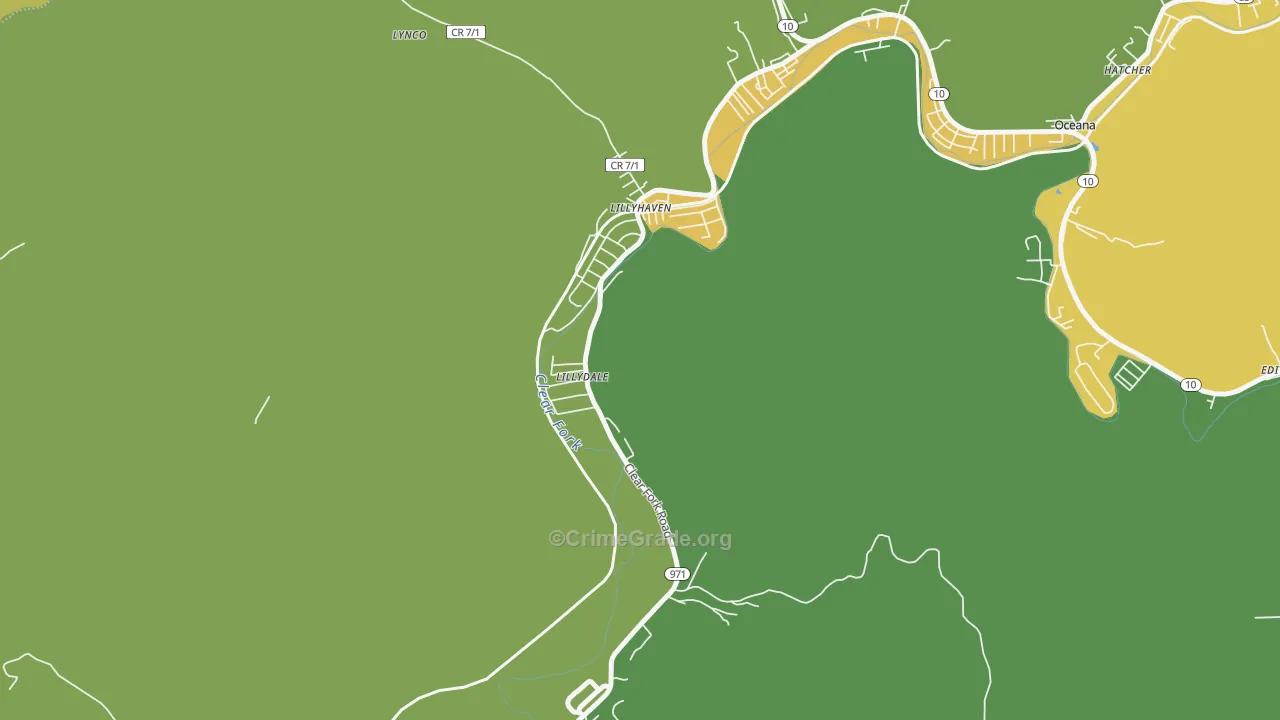 24857, WV Map of Theft Rates