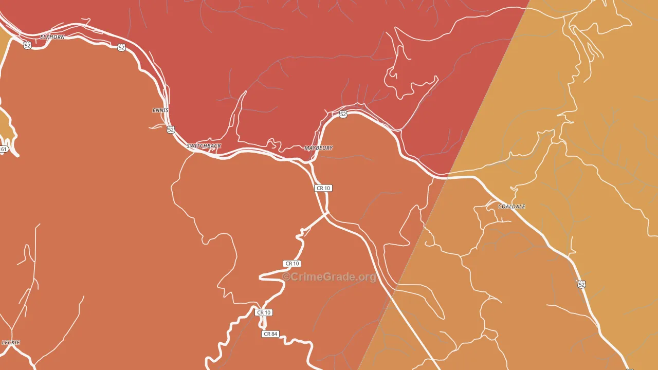 24861, WV Map of Theft Rates