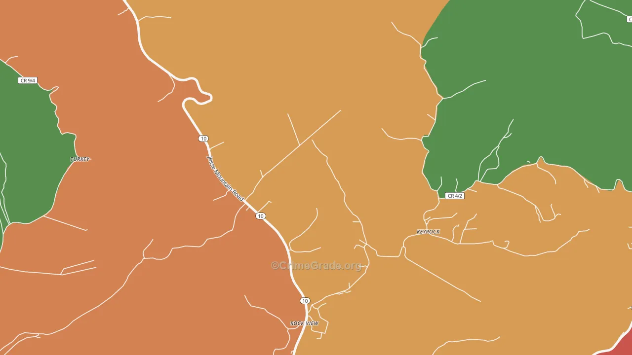 24880, WV Map of Theft Rates