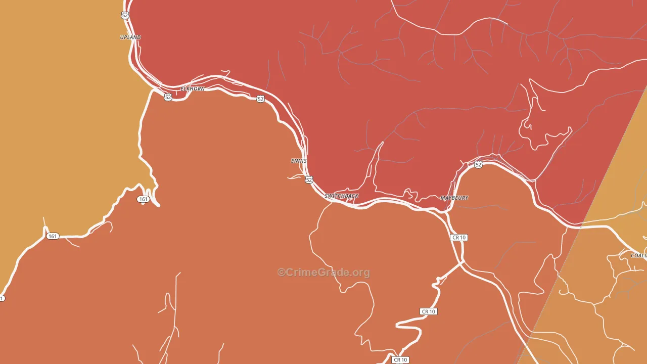 24887, WV Map of Theft Rates