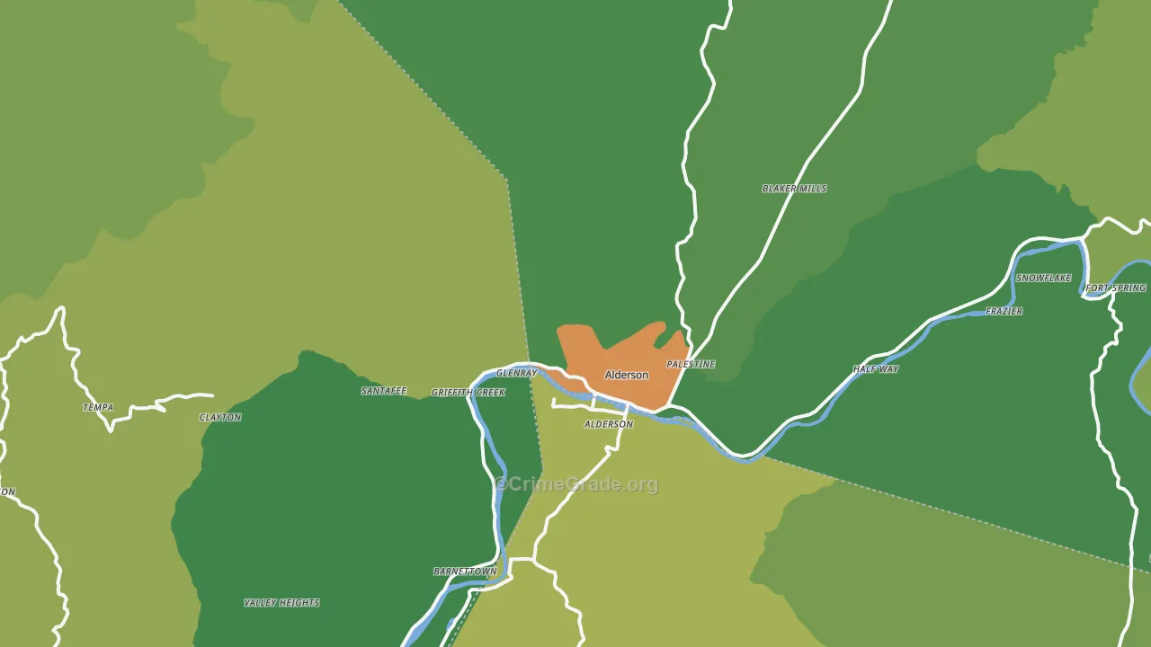 24910, WV Map of Theft Rates