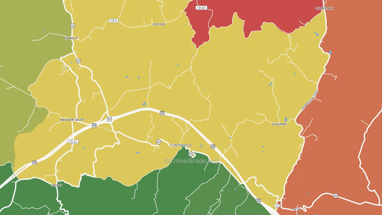 24931, WV Map of Theft Rates