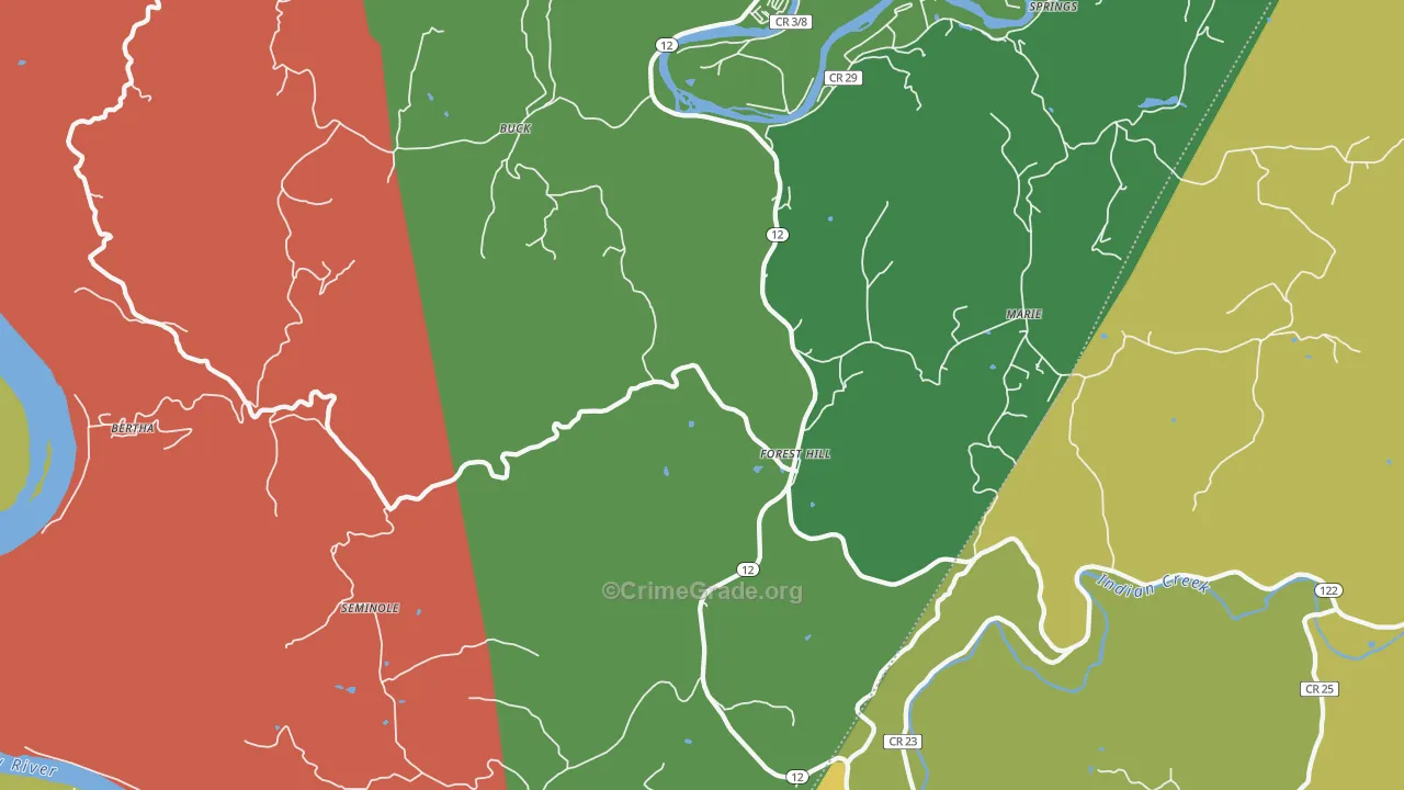 24935, WV Map of Theft Rates