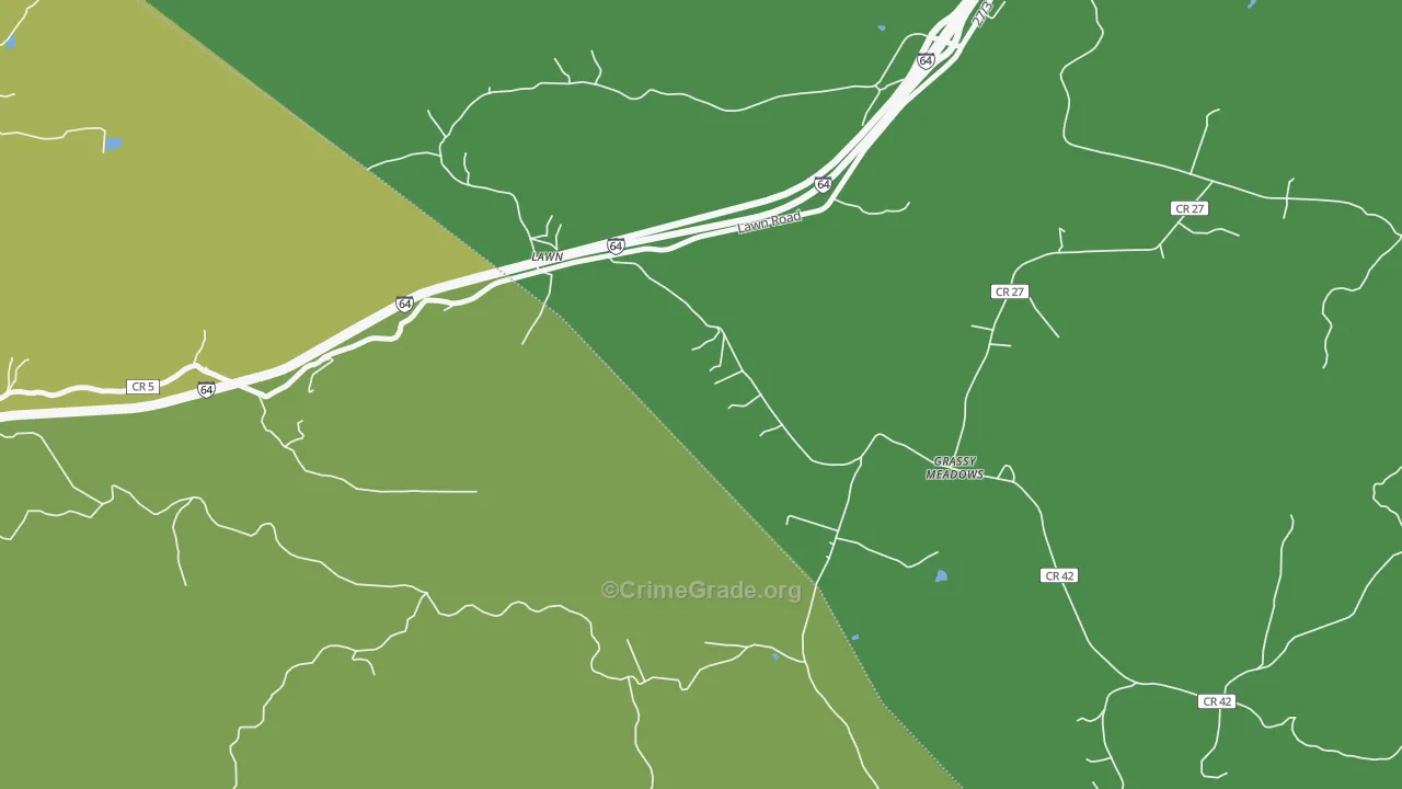 24943, WV Map of Theft Rates