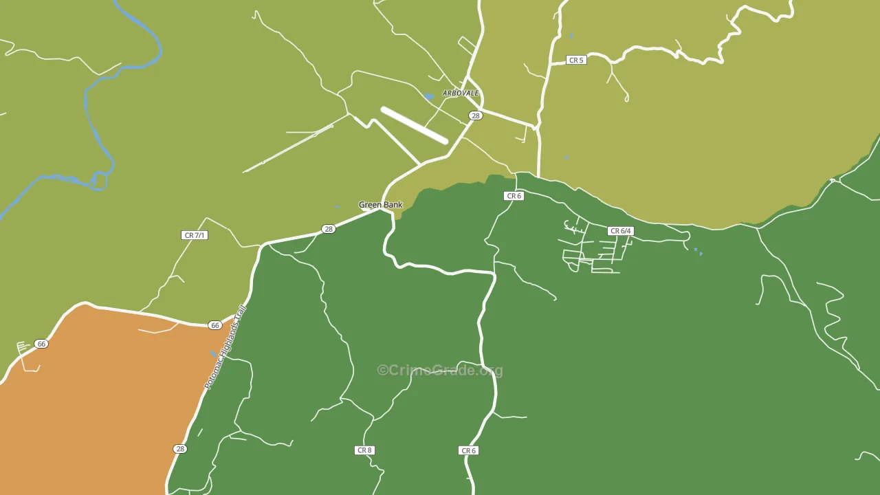 24944, WV Map of Theft Rates