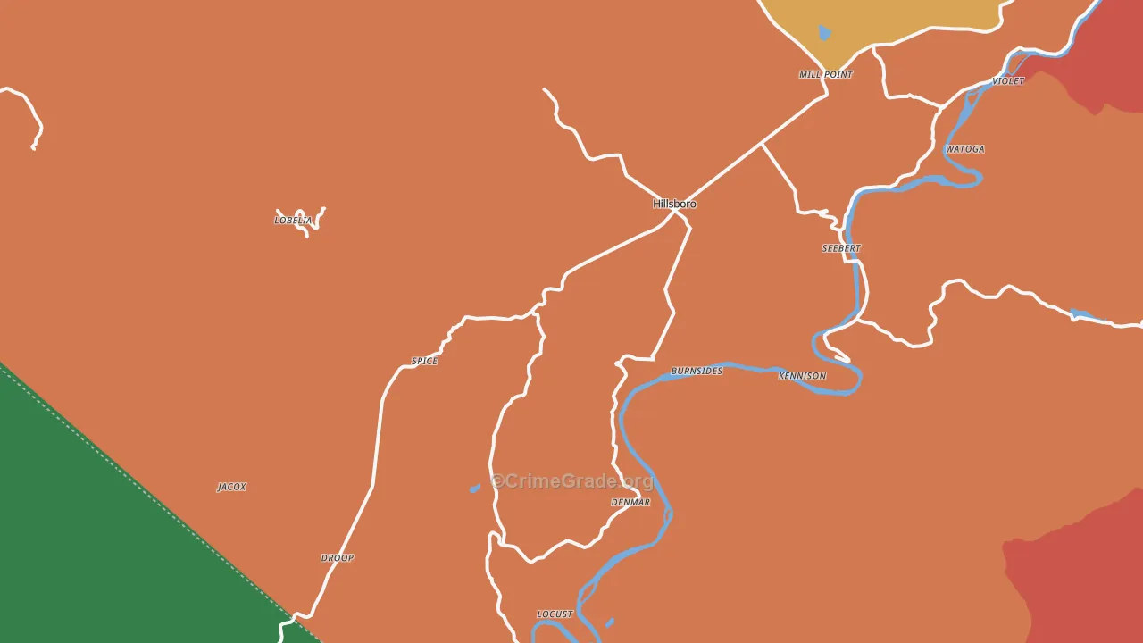 24946, WV Map of Theft Rates