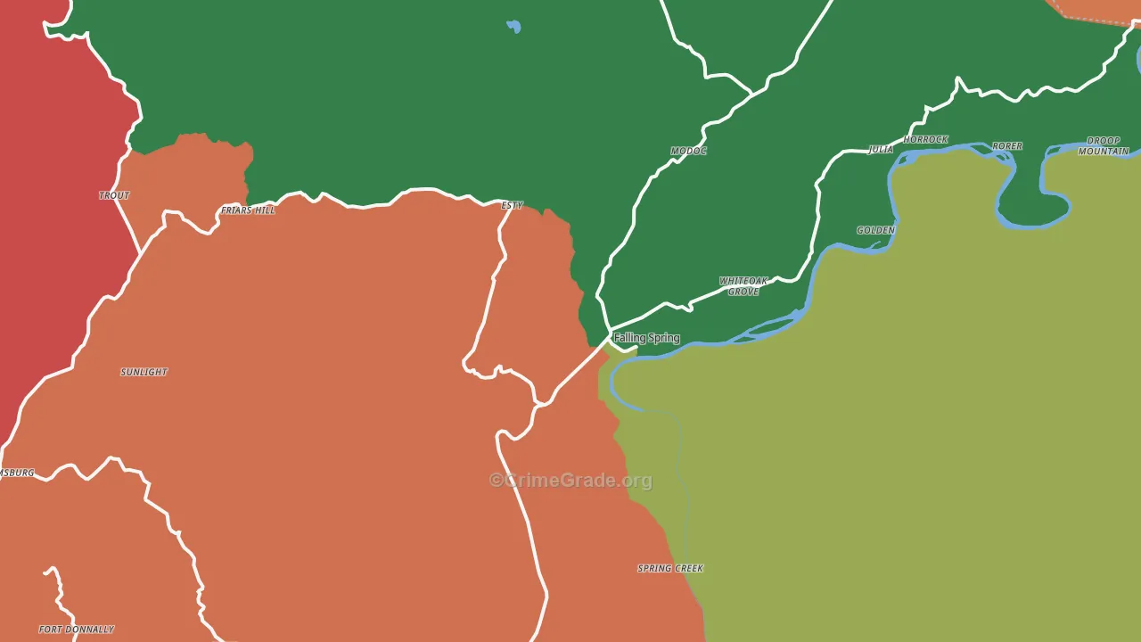 24966, WV Map of Theft Rates