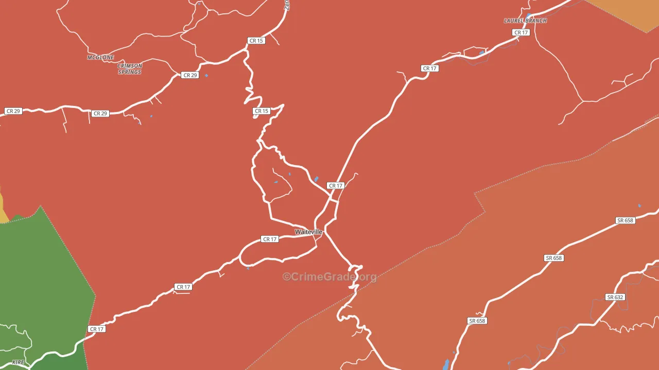 24984, WV Map of Theft Rates