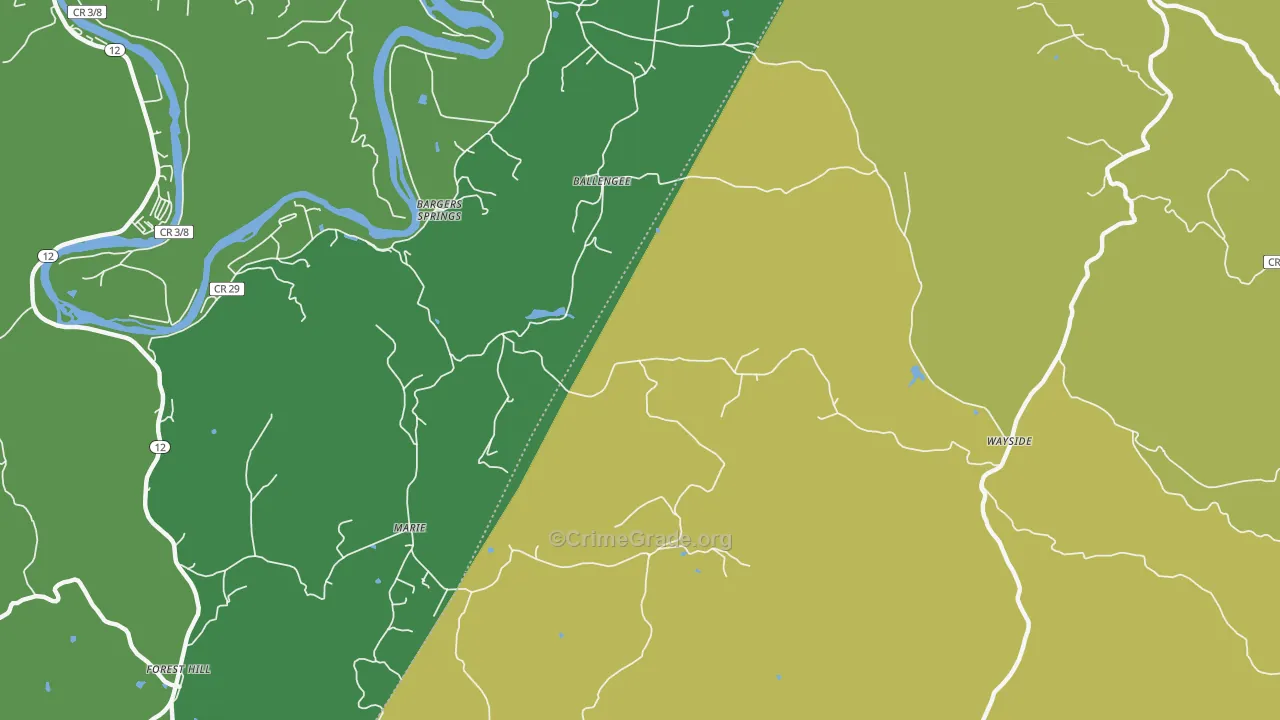 24985, WV Map of Theft Rates