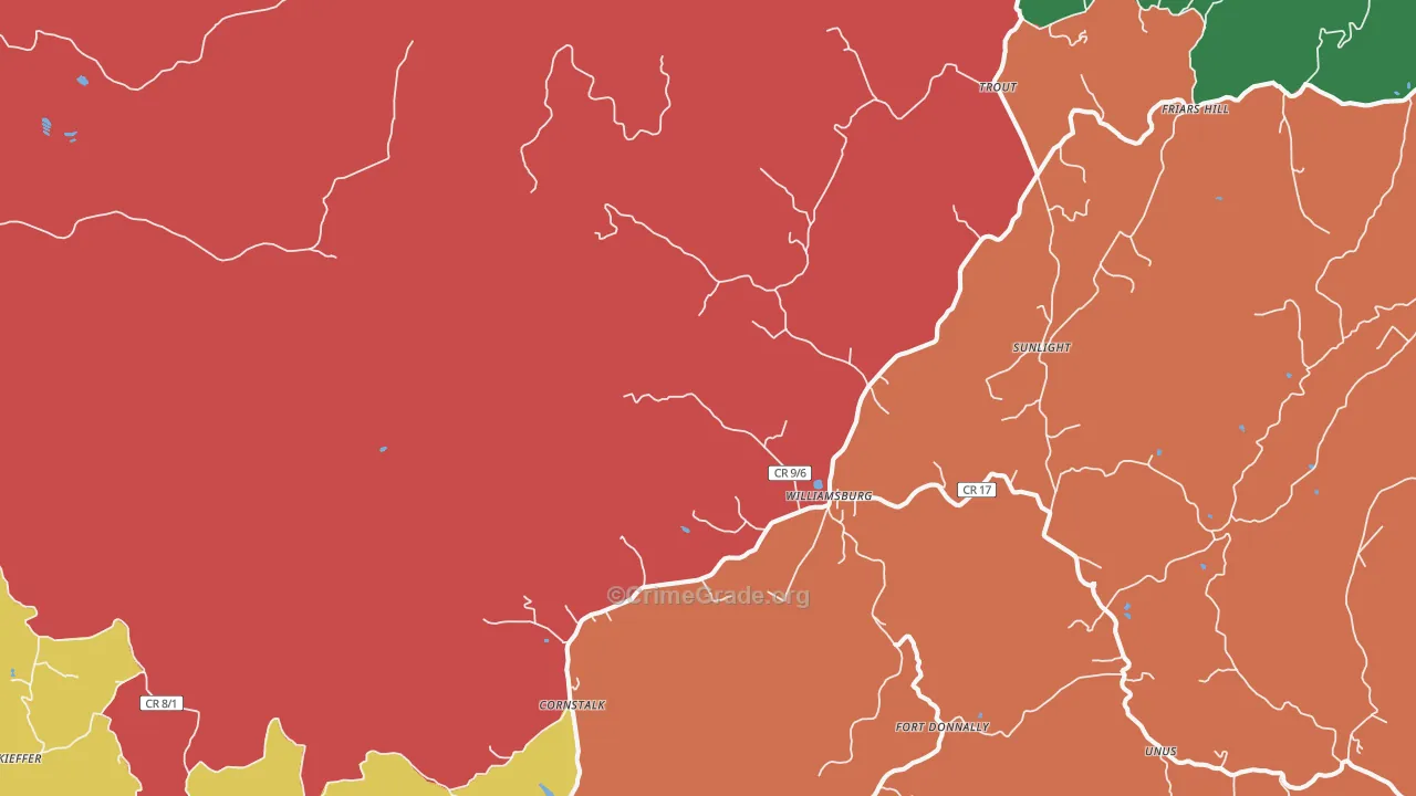 24991, WV Map of Theft Rates